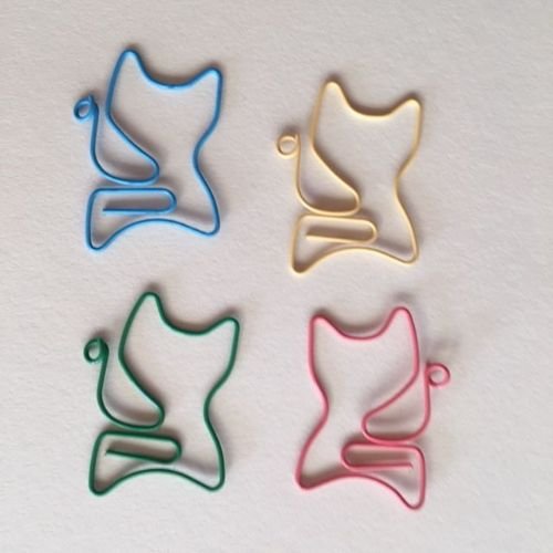 ligegyldighed brugerdefinerede skål Sæt med 5 farvede katte papirclips - Katte ting - Uglen i mosen