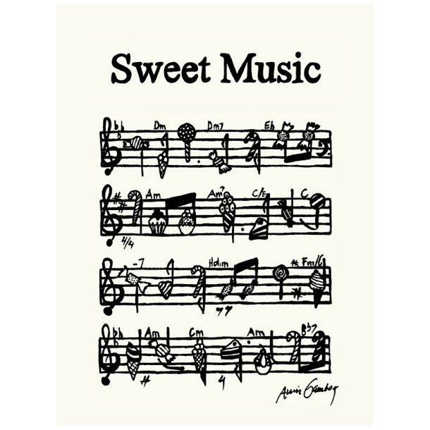 "Sweet Music" Anni Gamborg noder, poster