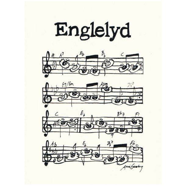 "Englelyd" Anni Gamborg noder, poster
