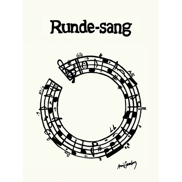 "Rundesang" Anni Gamborg noder, poster
