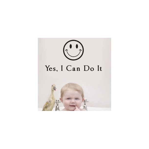 Wallstickers "Yes I can do it"