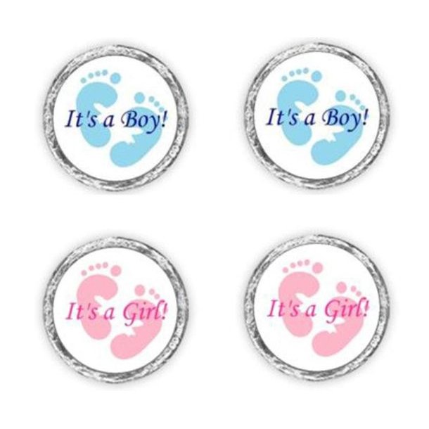 Stickers, "It's a girl", "It's a boy"