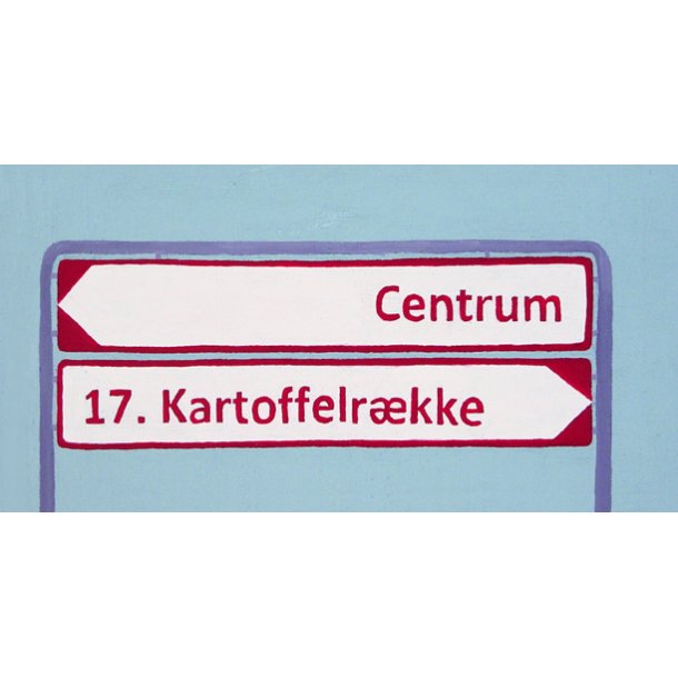 "17. kartoffelrkke" Anni Gamborg, kort 11x21 cm 
